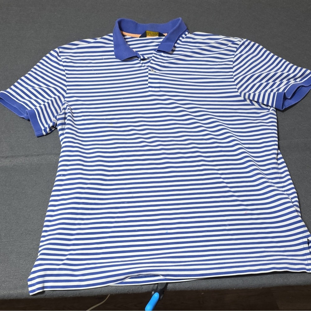 Polo Golf Ralph Lauren Pro Fit Men's Blue/White Striped Polo Shirt XL